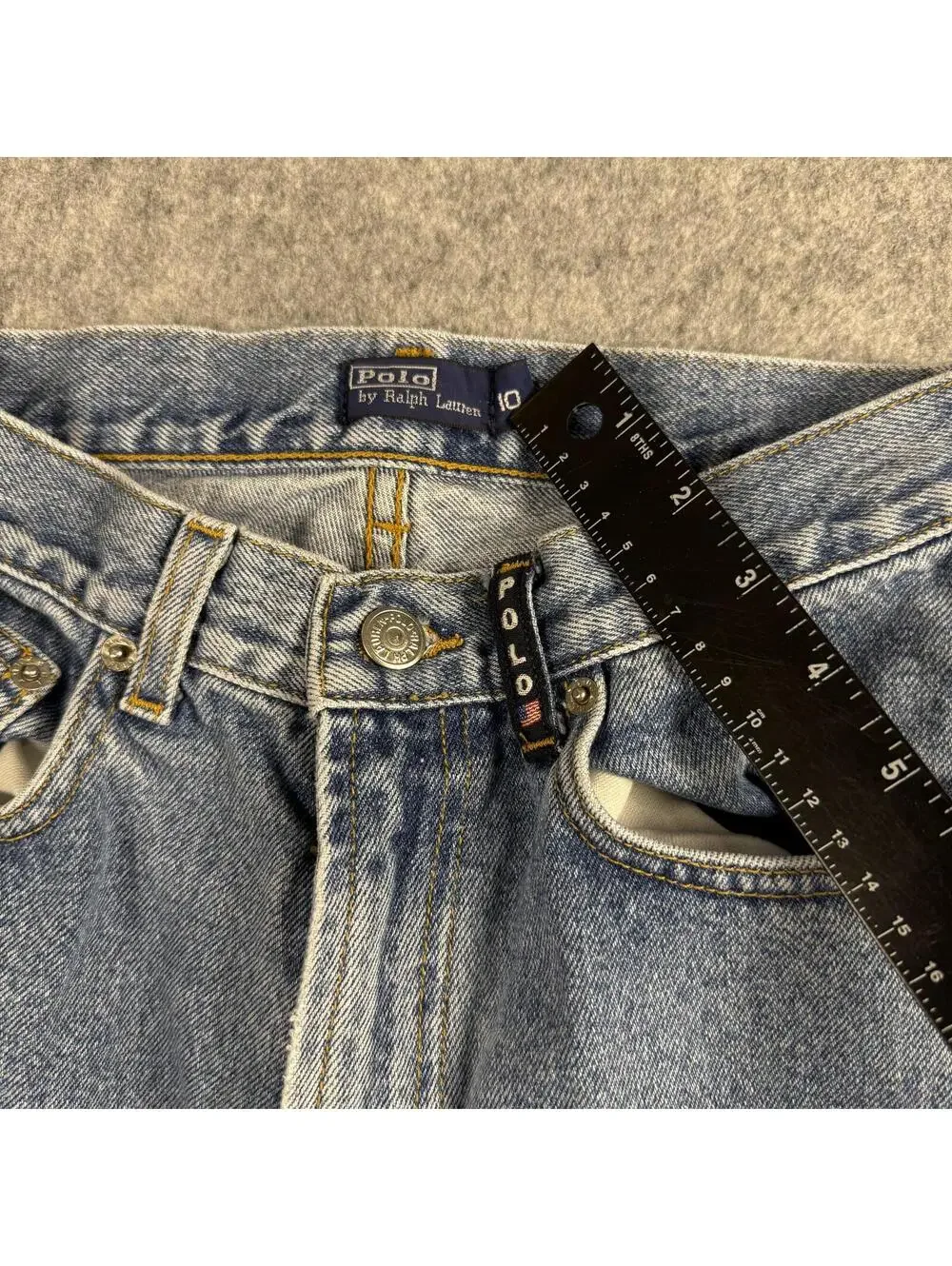 Polo Ralph Lauren Denim Jeans Light Wash Straight Leg 10